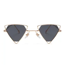 Ретро винтажный панк треугольные солнечные очки мужские металлические рамки Дамская мода стимпанк Солнцезащитные очки UV400 Оттенки для женщин