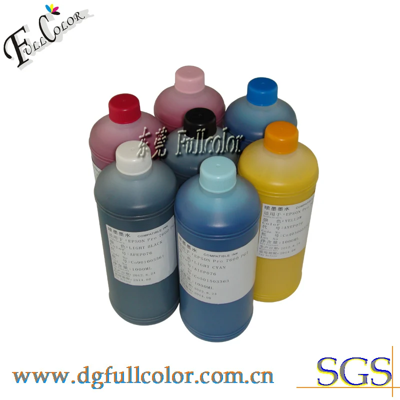 

7000ml set High Quality Pigment Ink for Pro 7600 9600 4000 Printer Wideformat Printing inks Freeshipping