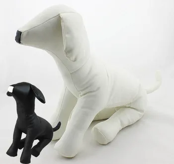 

Black/White Pet Dogs Leather Mannequin model sitting Position Dog Models for Dog Clothing three sizes Pet dog toy Supplies