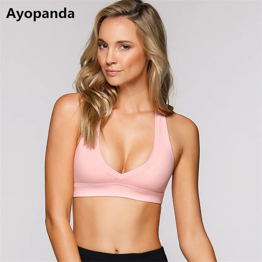 Ayopanda Elevate Women Sports Bra Sexy Mesh Panel