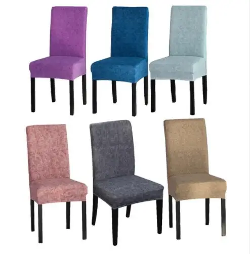 Solid Color Dining Room Chair Cover Spandex Stretch Polyester Seat Cover Anti-dirty Chair Protective Case For Restaurant Wedding Solid Color Dining Room Chair Cover Spandex Stretch Polyester Seat Cover Anti-dirty Chair Protective Case For Restaurant Wedding