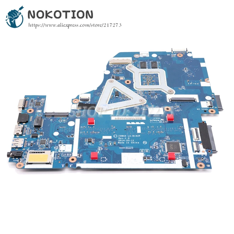 NOKOTION لشركة أيسر أسباير E1-572 E1-572G اللوحة المحمول Z5WAH LA-B162P NBMLC11004 الرئيسي مجلس I5-4210U CPU HM86 820 M gpu DDR3L