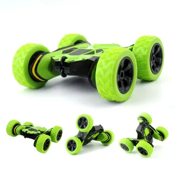 

iPiggy 1/28 Remote Control Cars Stunt Rc Car High Speed Flashing 3D Flip Green And Red Toys For Children Gift
