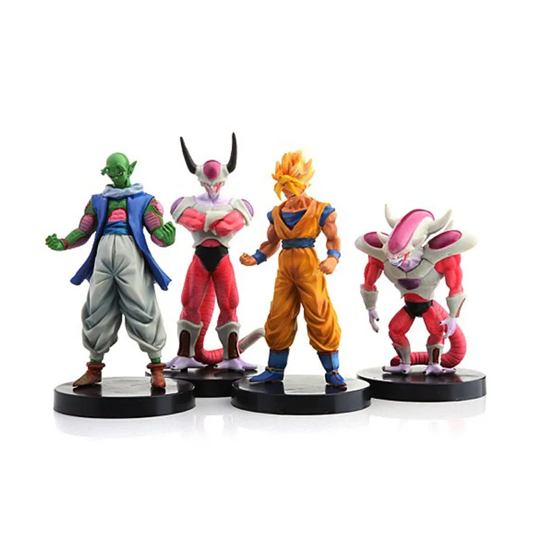 

Anime Dragon Ball PVC Toy Figure Solid 4pcs : Bick Goku Flisa(third status) and Flisa(second status) Model Figure Toys Gift