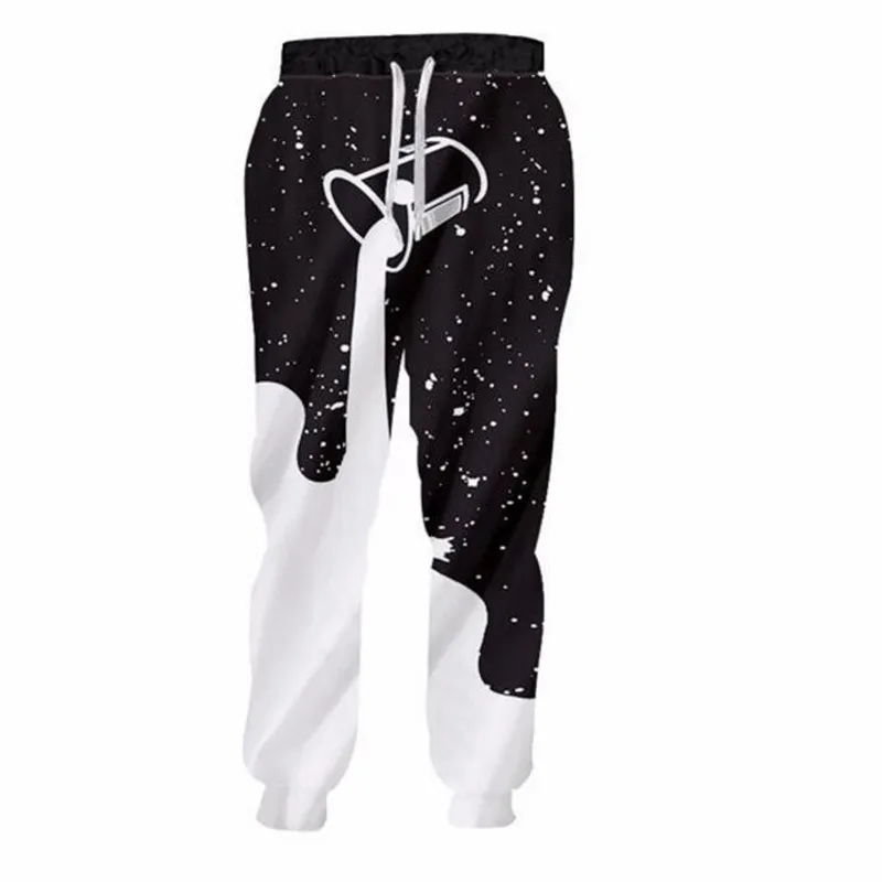 

Joggers Pants Men Pouring Into The Starry Night Sky To Fill Up The Galaxy Glass Of Milk 3d Print Sweatpants Casual Trousers