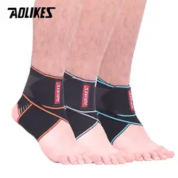 AOLIKES 1 шт. поддержка лодыжки Спорт анти-скольжения лодыжки Brace Protector регулируемый эластичное Защитное приспособление