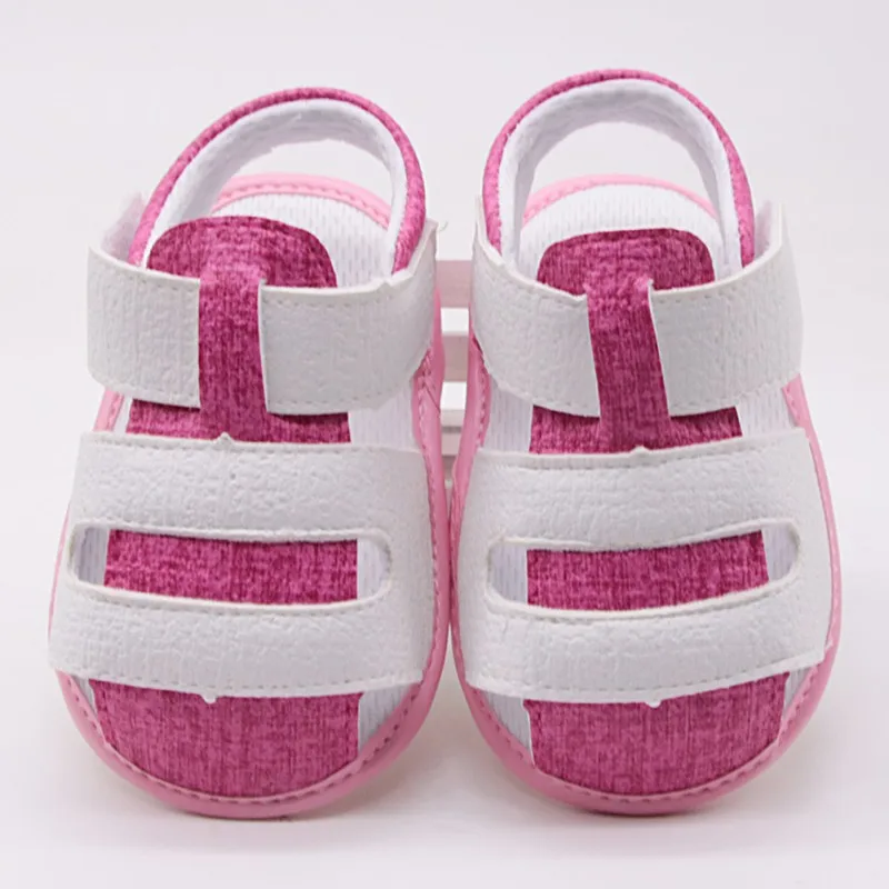 Искусственная кожа холщовая Милая двухцветная строчка полый повседневная детская обувь Летняя модная цветная детская обувь