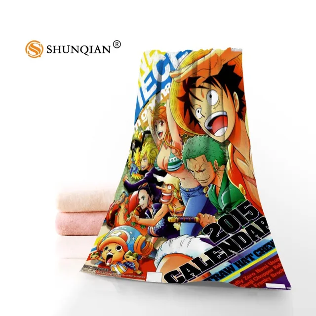 Hot Custom Anime ONE PIECE Towel Printed Cotton Face/Bath Towels
