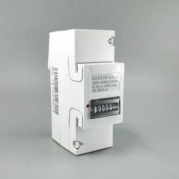 

5(65)A 230V 50HZ Single phase Din rail KWH Watt hour din-rail energy meter step motor impulse register dispaly