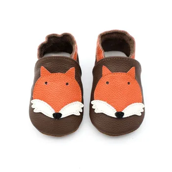 

New born Baby moccasins Girls Boys Shoes Animal Fox Pattern Baby Shoes Soft Anti-slip Toddler Newborn Crib First Walkers 0-18