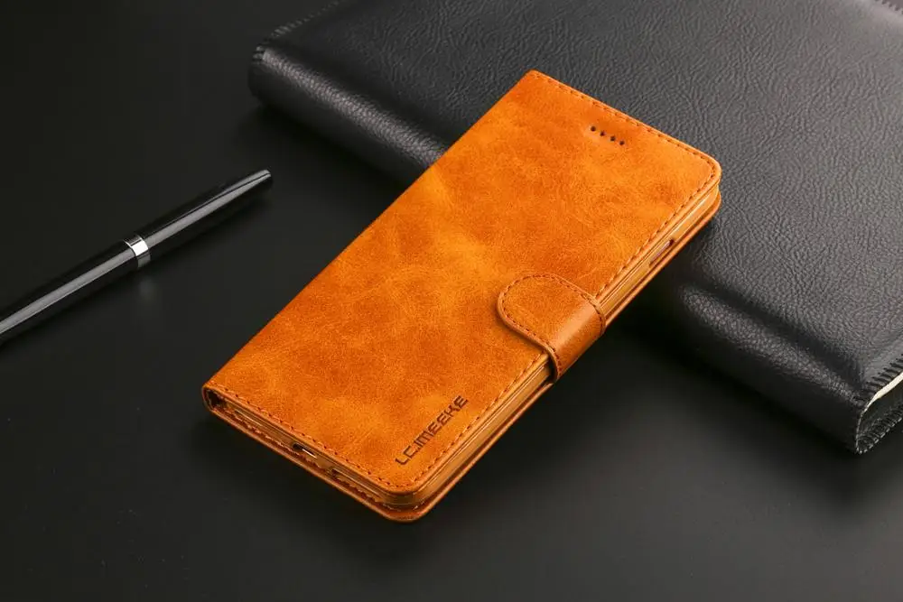 Кожаный чехол книжка для Samsung Galaxy S10 S9 S8 Plus S10e A6 A7 A8 A9 A10 J4 J6 2018 S7 S6 Edge Note 8