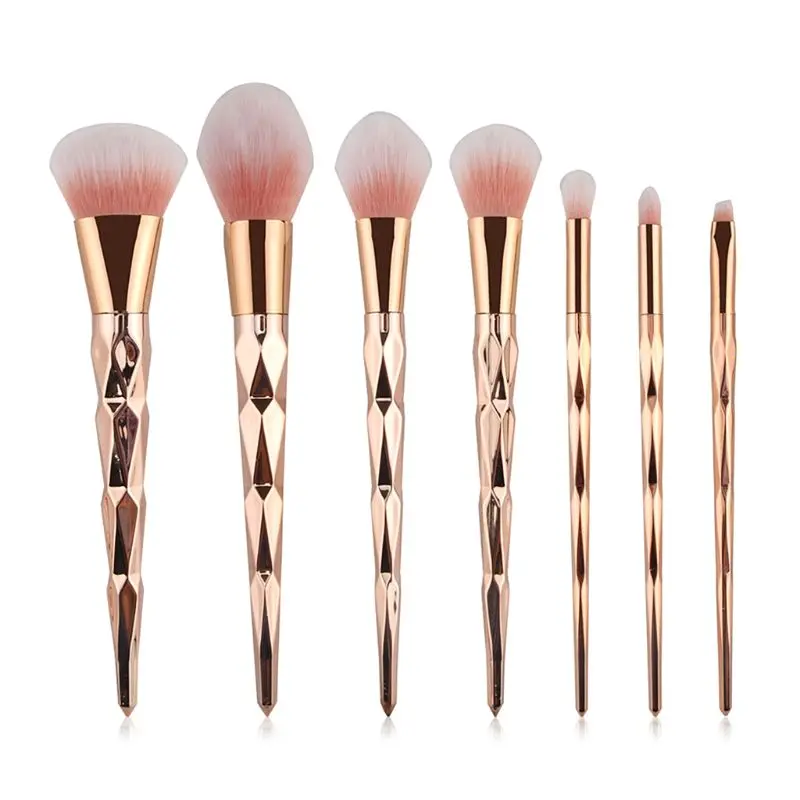 

7Pcs Diamond Makeup Brushes Set Powder Foundation Eye Shadow Blush Ble