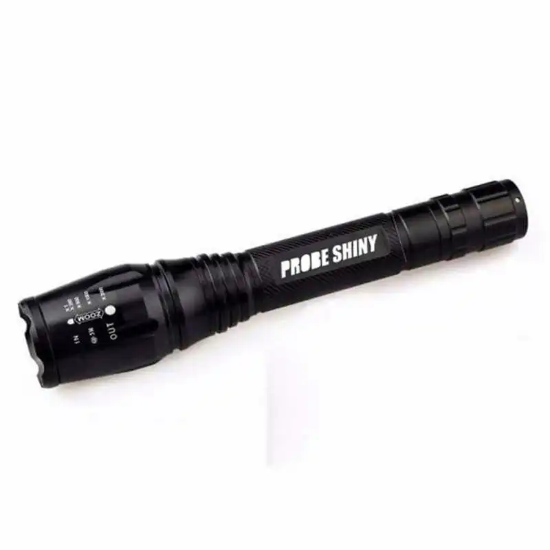 led flashlight 18650 XML T6 LED Zoom Tactical Military Flashlight Super Torch Set powerful led flashlight rechargeable #4A24 (7)