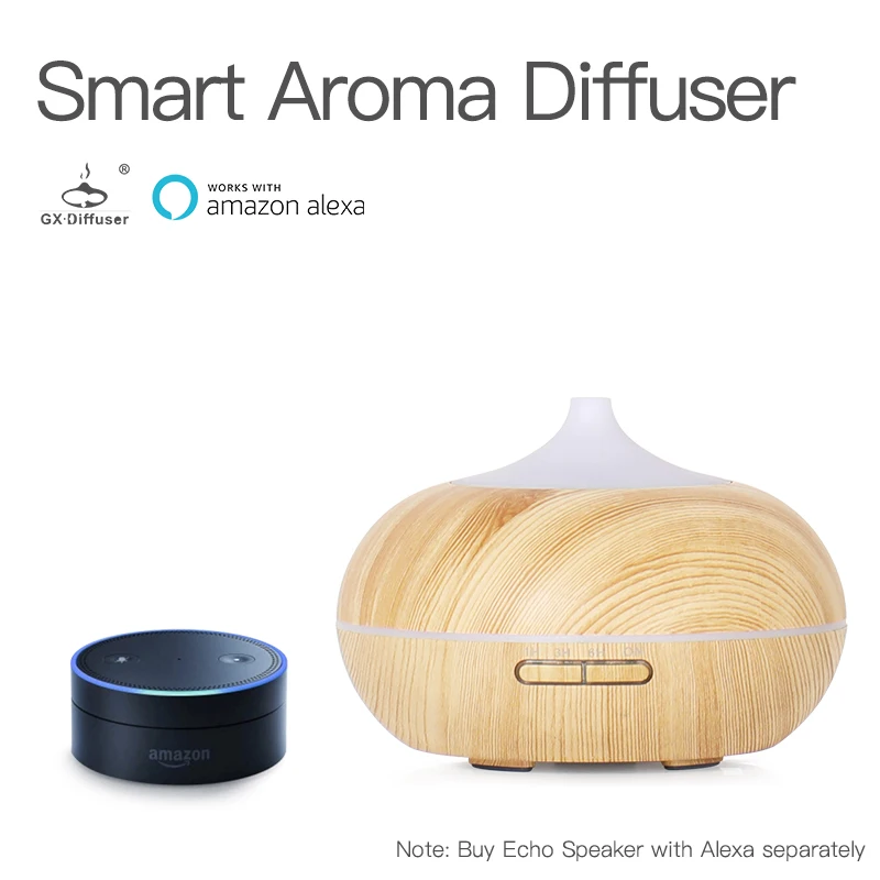 

GX.Diffuser LED & Timer Settings Aroma Diffuser Smart Wifi Essential Oil Aromathery Diffuser Ultrasonic Aromatherapy Diffuser