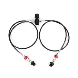 Новый Пейнтбол пневматический пистолет Airsoft PCP Air винтовка двойной 37 дюймов дистанционный шланг линии с слайд проверить Quick Disconnect
