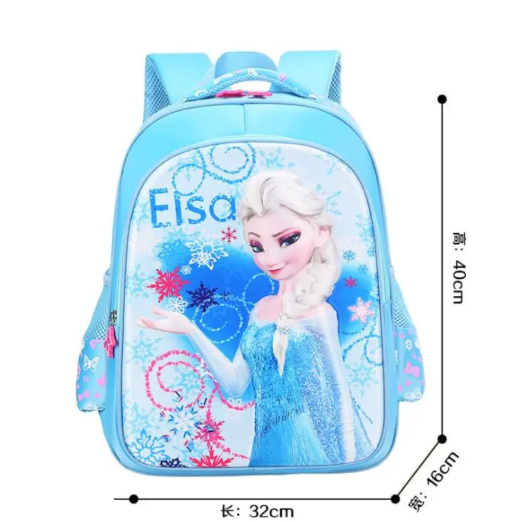 

2018 New Girls School Bags Princess Elsa Schoolbags Children Backpack kids Cartoon Primary Bookbag Kids Mochila Infantil