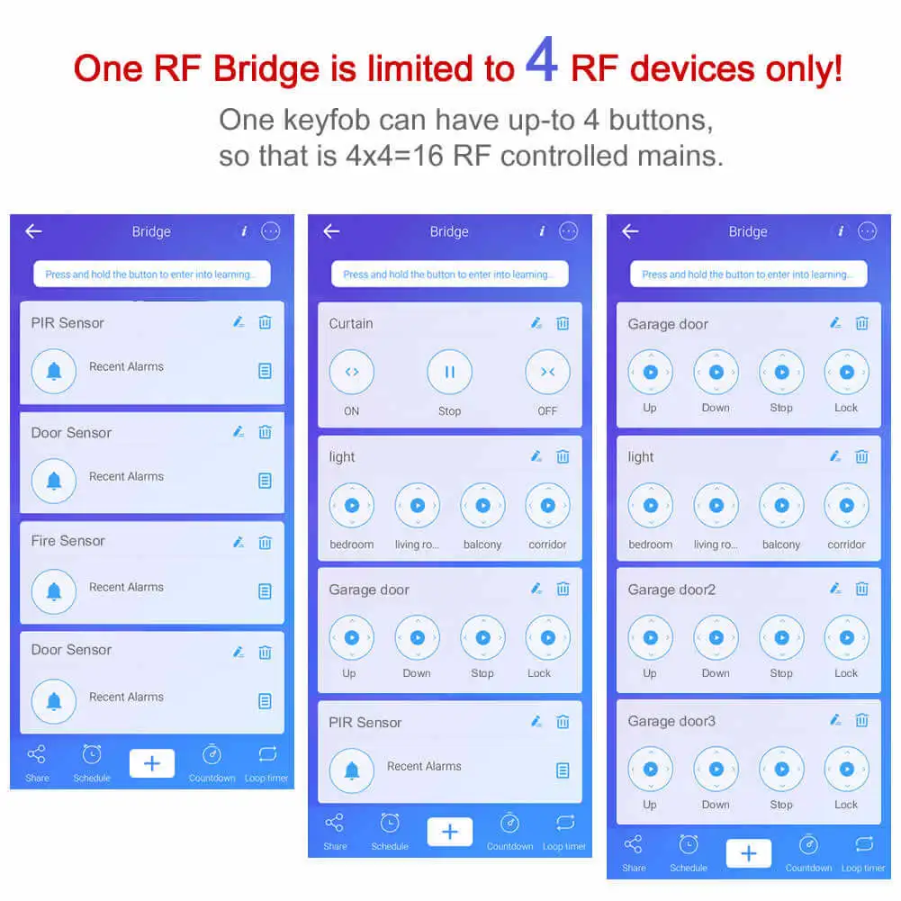 Интеллектуальный двухдиапазонный Wifi до 315/433 МГц RF easy micro-link app пульт дистанционного управления Переключатель синхронизации безопасности