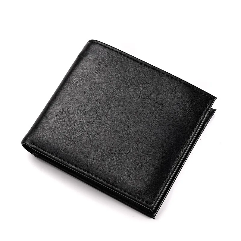 Luxury 100 Genuine Leather Wallet Fashion Short Bifold Men Wallet