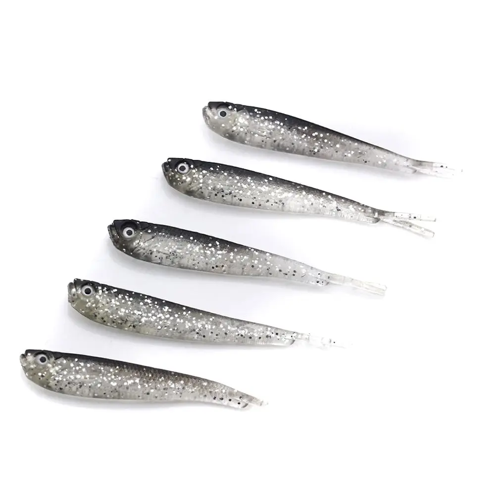 

4PC/SET Kinds of Fishing Lures Crankbaits Hooks Minnow Baits Fish Tackle Artificial Tools Soft Silicone 3D Fish Lifelike