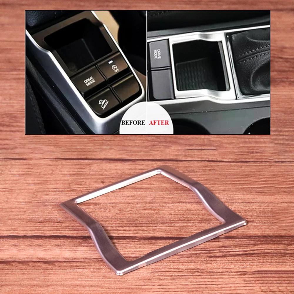 

Chrome Stainless Steel Gear Shift Trim Frame Cover For Hyundai Tucson 2015 2016 2017 2018 Car Accessories