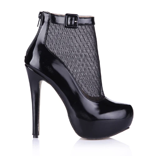 CHMILE CHAU/модные вечерние сапоги до середины икры; женская обувь на высоком каблуке-шпильке; Zapatos de Vestir; mujer; Pierna botas zapatos; 3463BT-m1 - Цвет: Black
