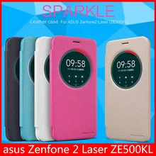 Оригинальный Nillkin Sparkle Leather Case для Asus Zenfone 2 Laser ZE500KL 5.0 дюймов + registered Air Mail