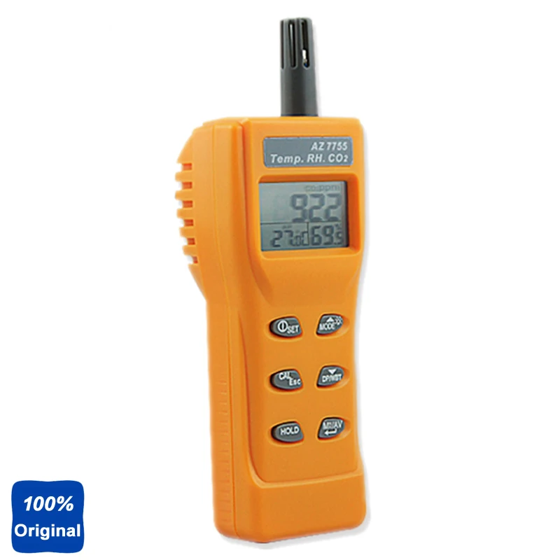Handheld CO2 Monitor Carbon Dioxide Gas Detector with Temperature