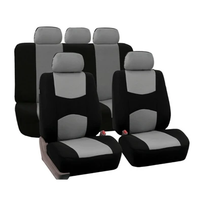 GKMHiR Чехлы для автомобильных сидений, полный Чехол для автомобильных сидений, универсальные аксессуары для интерьера, защита, цвет серый, красный, автостайлинг - Название цвета: Серый