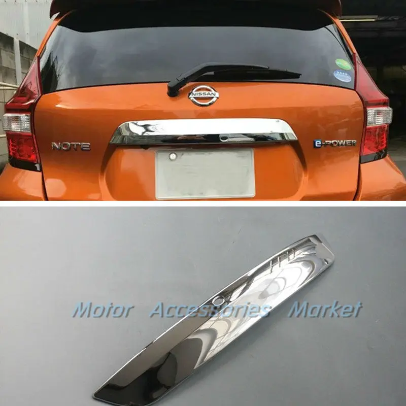 Новая хромированная накладка на заднюю дверь багажника для Nissan Versa Note хэтчбек 2017