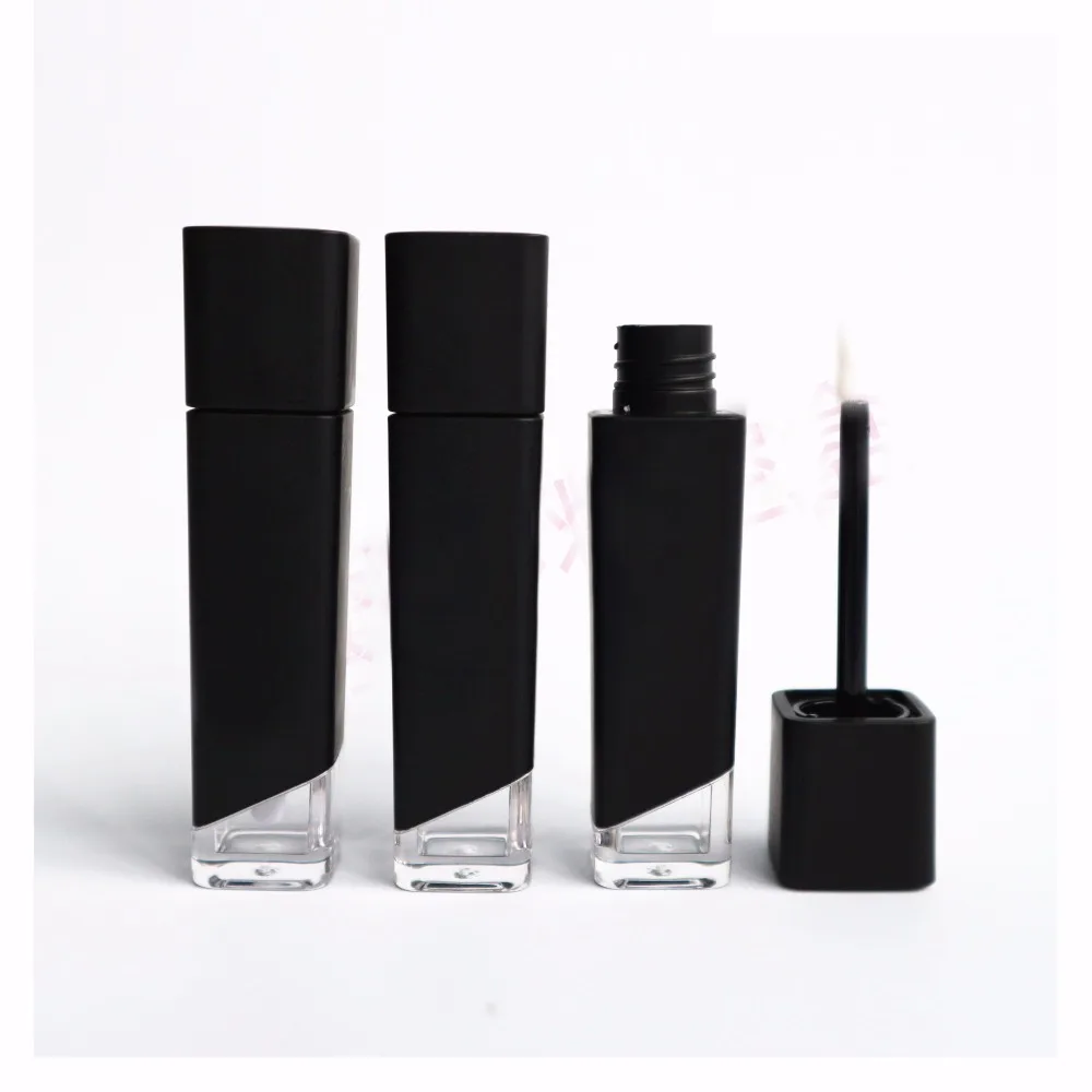 10/20/50pcs Empty Square Matt Black Lip Gloss Tube Cosmetic DIY Lip