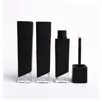 

10/20/50pcs Empty Square Matt Black Lip Gloss Tube Cosmetic DIY Lip Glaze Pipe Shell Makeup Refillable Container vials Bottles