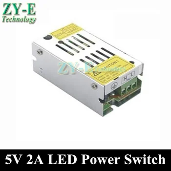

2X 10W 5V 2A LED Power supplies Switching Power Supply Driver LED Strip light Display adapter AC110V-240V Input Free Shipping