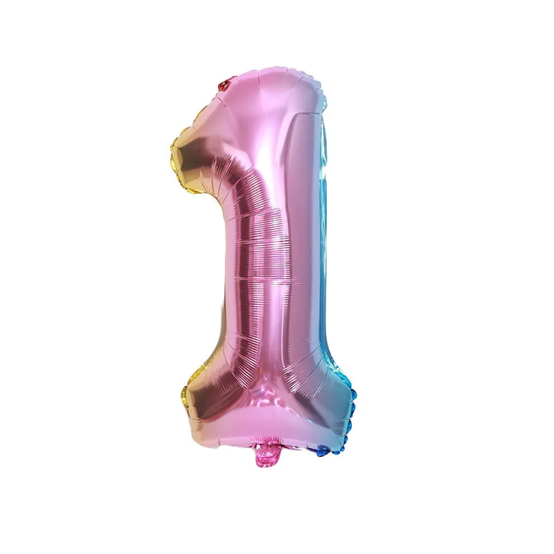 1 2 3 5 6 7 8 розовый градиент 32 дюймов номер фольга цифровой баллон гелия день рождения lettre баллон folie взрослых globos unicornio