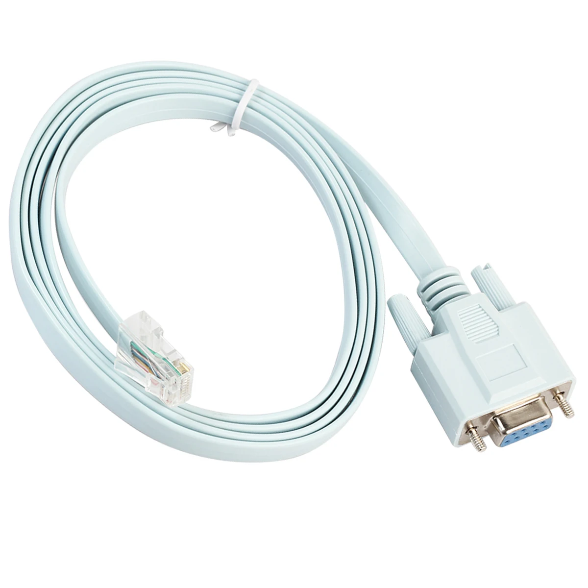 SOONHUA Console Cable 5ft DB9 To RJ45 Console Rollover Cable RJ45 To RS232 Adapter Cables For Cisco SOONHUA Console Cable 5ft DB9 To RJ45 Console Rollover Cable RJ45 To RS232 Adapter Cables For Cisco