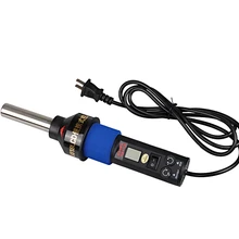 Высокое качество 110 в 450 градусов ЖКД электронный тепловой пистолет IC SMD станция для распайки BGA с 4 Noozles US plug