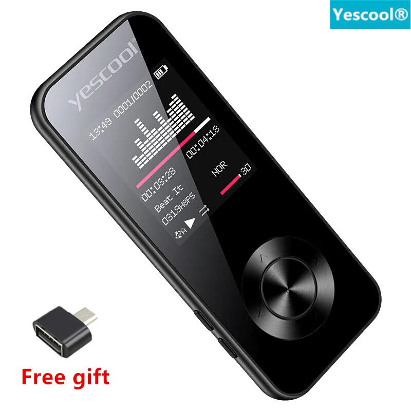 Металлический спортивный MP3 плеер Yescool 1 8 дюйма без потерь портативный ГБ Built in