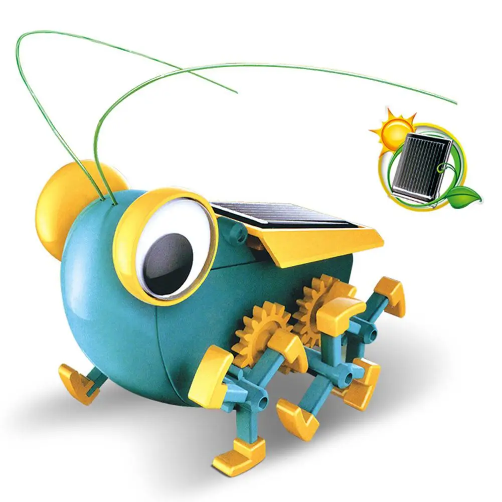 

Children Educational Solar Energy DIY Toy Experiment Science Teaching Assembly Handmade Big Eye Insect