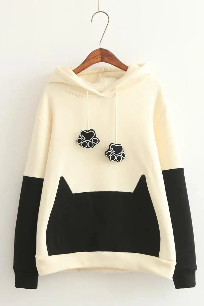 Cute Lolita Hoodies font b Anime b font font b Cosplay b font Hoody Patchwork Casual