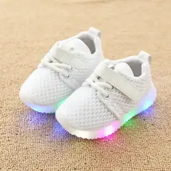 Kkabbyii детей Обувь с легким Chaussure LED Enfant новый детский спортивный Обувь дышащая Обувь для мальчиков LED Спортивная обувь для Обувь для девочек