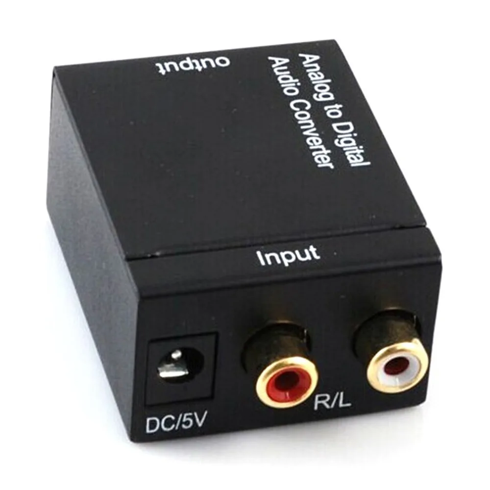 

Digital Optical Coax Toslink to Analog Audio Converter / Coaxial or Toslink Digital Audio Signals to Analog L / R Audio