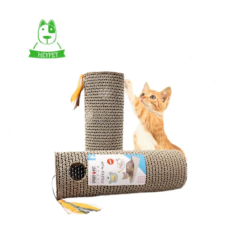 

Cat Scratcher Corrugated Paper Heavy Duty Cardboard Cat Catnip Toy Play Corrugated bell Scratches Toys For Kitten Cats Product