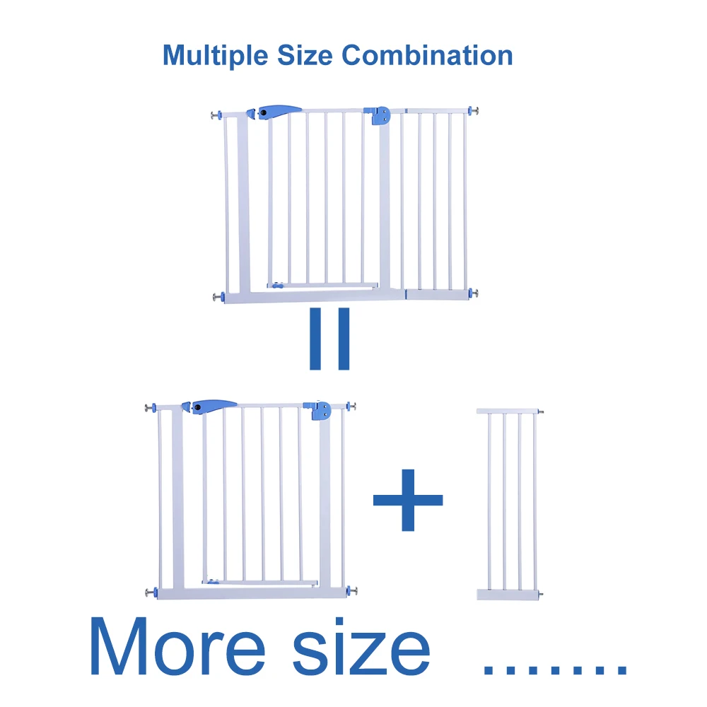 Ограждение для безопасности ребенка питомца собаки Дверь ворота лестницы дверь подходит для нескольких ширины высокопрочные железные ворота для защиты детей
