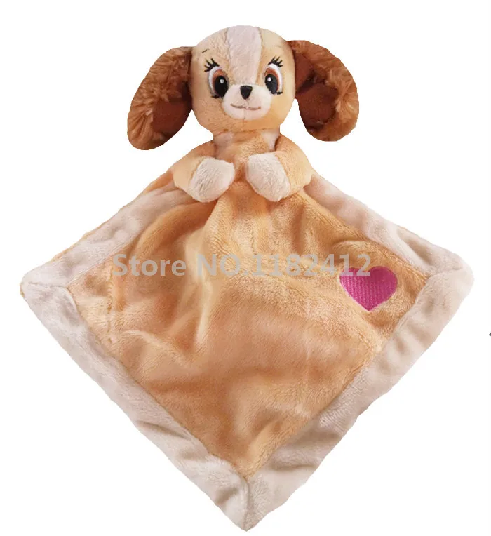 

Cute Brown Puppy Dog Plush Toy Baby Towel Newborn Infant Soft Hand Appease Towels for Kids Girls Toys 18*18CM