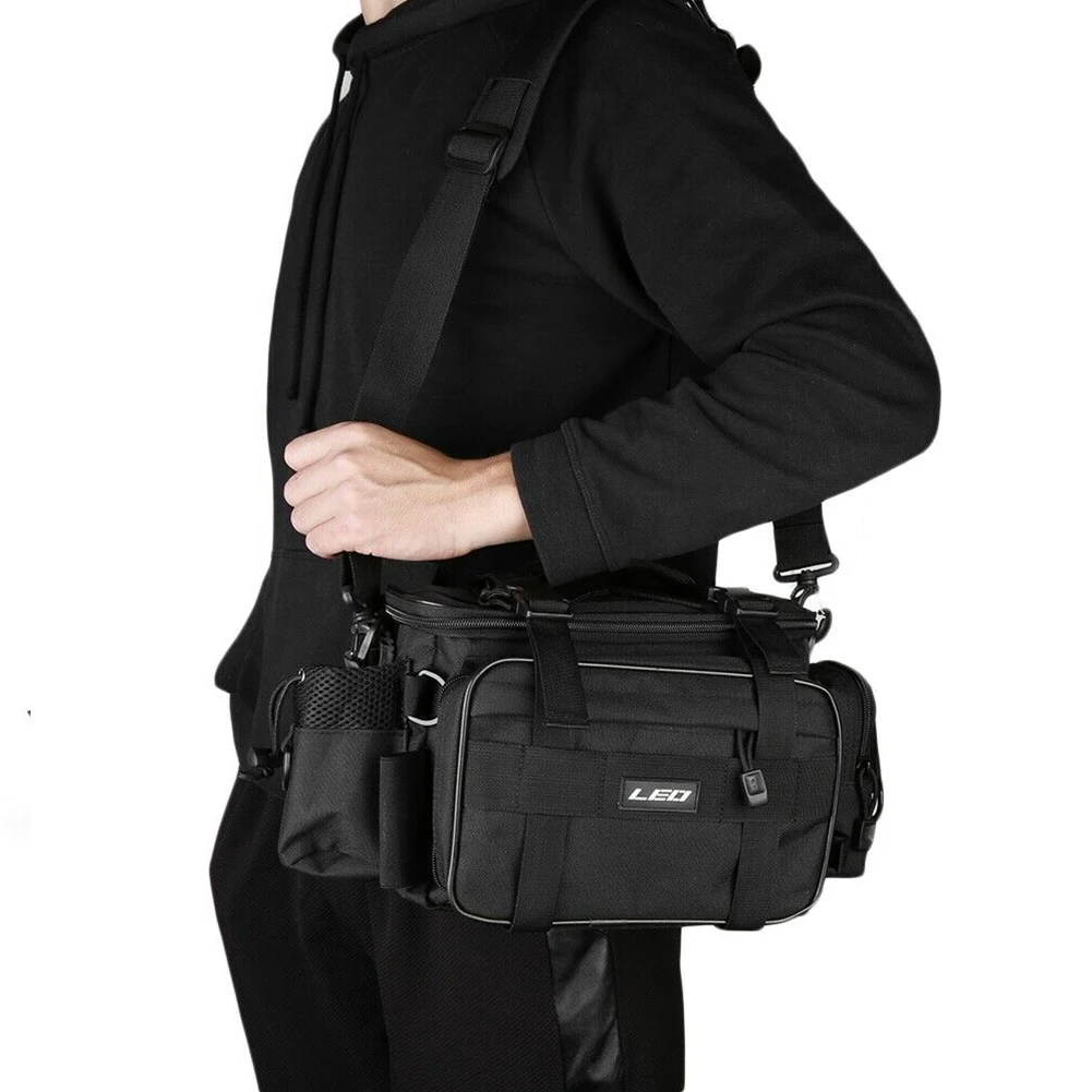 

Waist Pack Single Shoulder Large Capacity Multi Pockets Waterproof Portable Wear Resistant Fashion Fishing Bag Oxford Cloth
