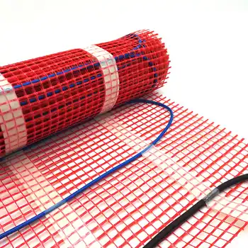 230V 0.5M Wide Electric Underfloor Heating System Under Tile Heating Mat Kits 0.5 1.5 2.5 3.5 4.5 Square Meters + M6 Thermostat