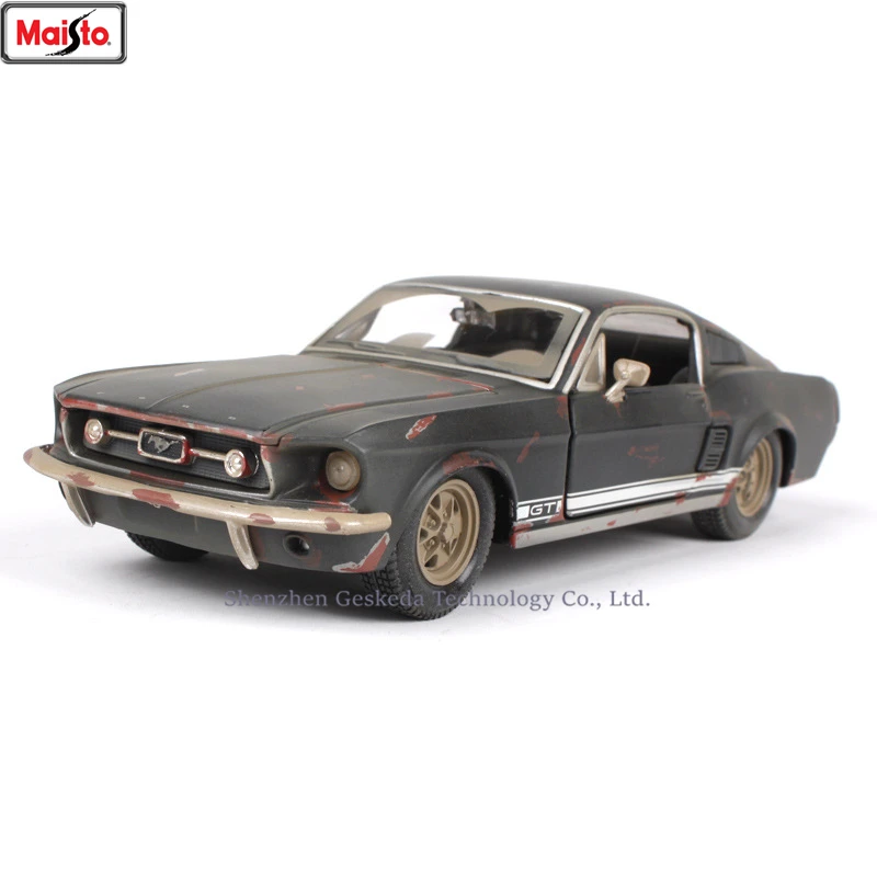 Модель автомобиля Maisto из сплава в масштабе 1:24 старого 1967 Ford Mustang GT декоративная коллекция игрушечные