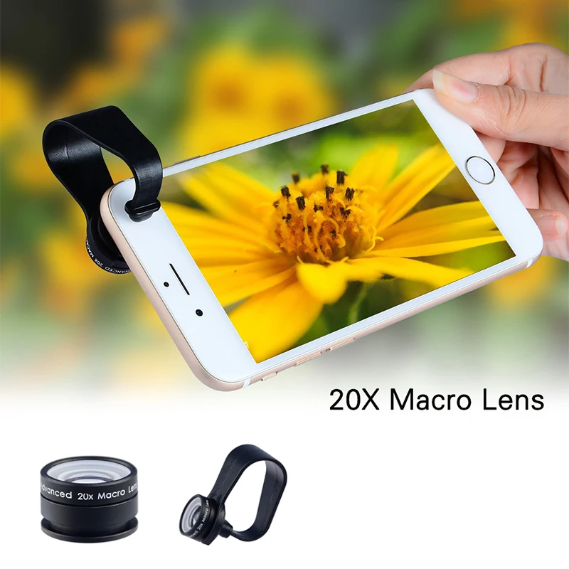 Новинка 2017 года HD 20X макро lentes для Sony Xperia Z1 Z3 Compact m5 xa микроскоп сотовый телефон