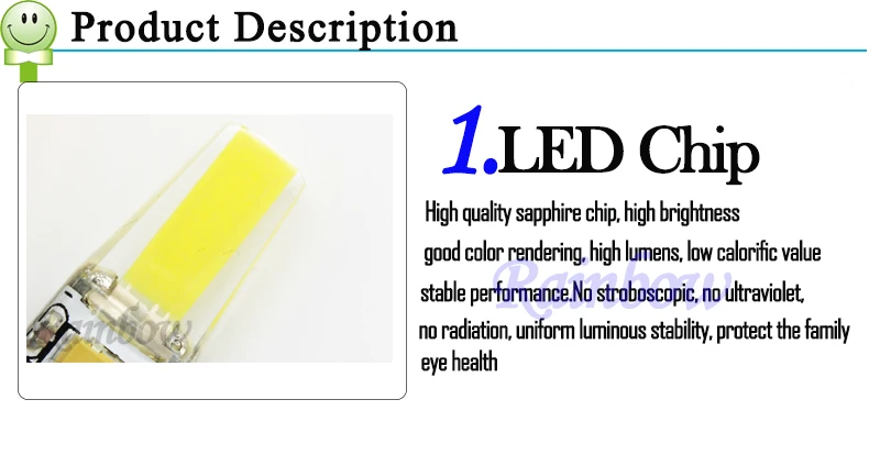 3W 6W 9W COB BULB 44