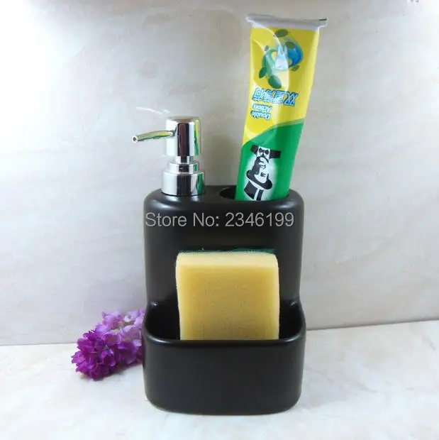 

Ceramic Emulsion Empty Bottle Accessories Toothbrush Holder Shower Gel Shampoo Container Toothpaste Bracket Soap Dispenser