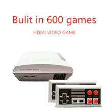 HDMI видео игра мини ретро портативный игровой плеер встроенный 600 классические игры ТВ игра поддержка doulble play FC консоль